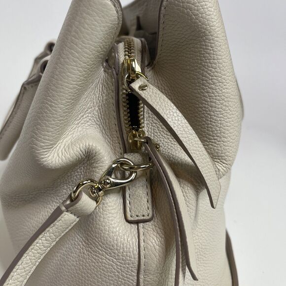 Kate Spade Larchmont Avenue Evangelie Leather Satchel Warm Vellum WKRU5376 - Picture 7 of 15